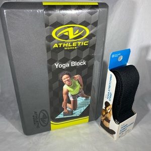 Yoga Block and 6ft Strething Strap